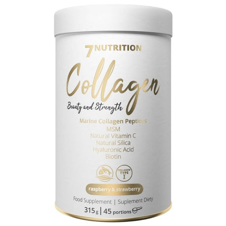 7Nutrition Fish Collagen 5000 mg, Raspberry-Strawberry-Cherry - 315 g