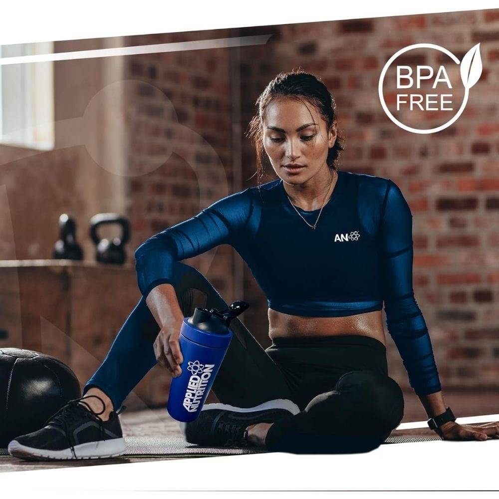 Applied Nutrition Stainless Steel Shaker, Blue - 750 ml