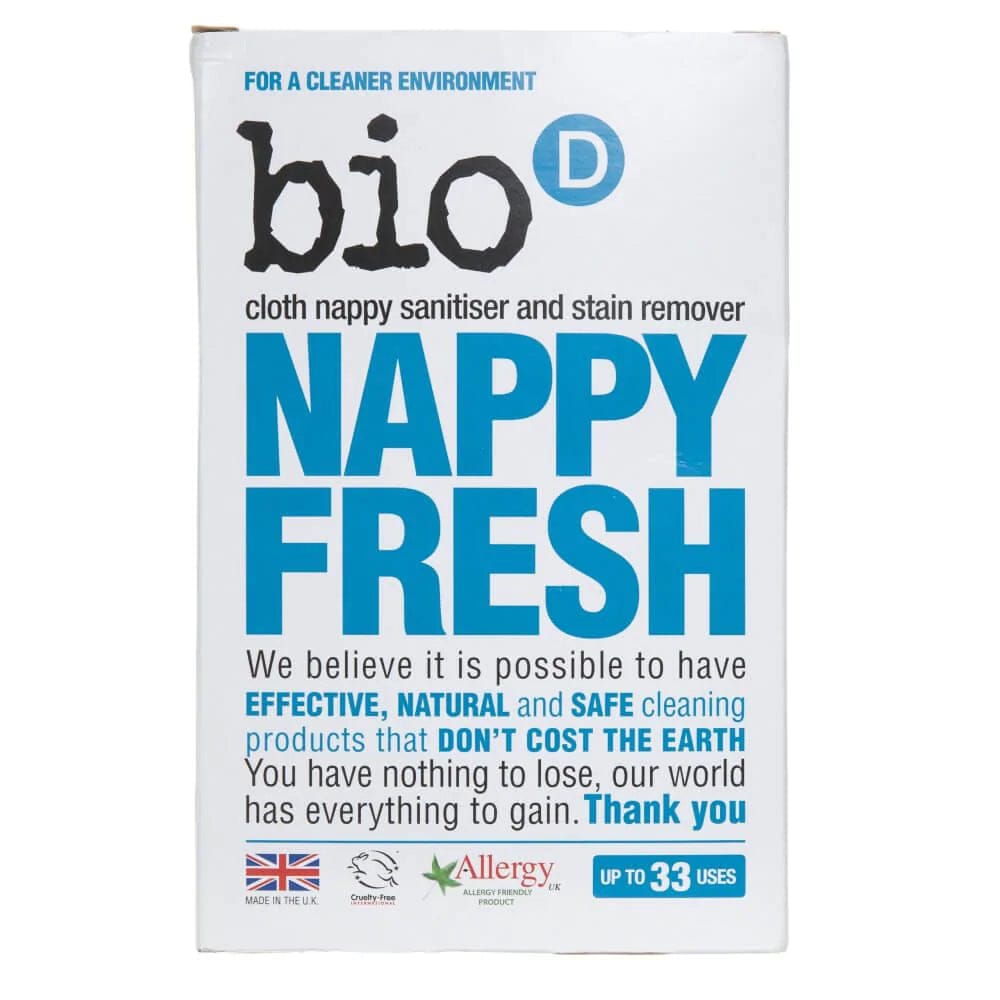 Bio-D Nappy Fresh Antibacterial Powder Additive for Nappy Washing - 500 g