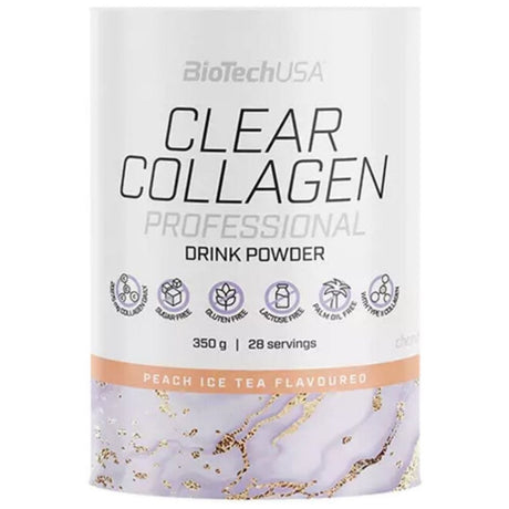BioTechUSA Clear Collagen Professional, Peach Ice Tea - 350 g