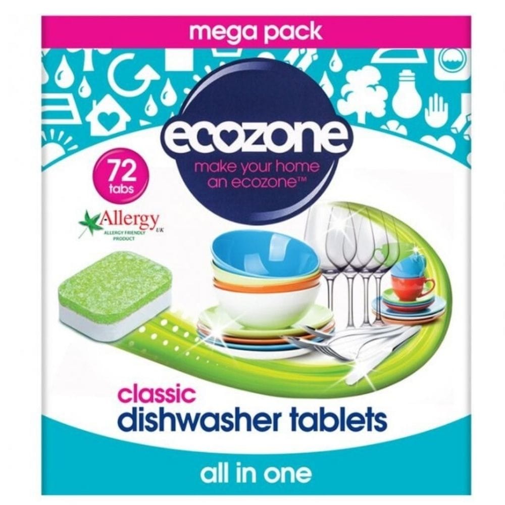 Ecozone Dishwasher Tablets - 72 Pieces
