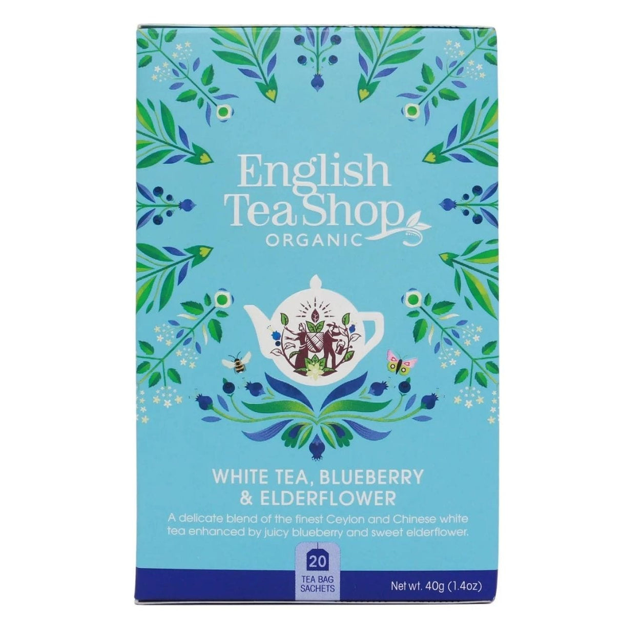 English Tea Shop White Tea with Wild Lilac and Blueberry – 20 Sachets