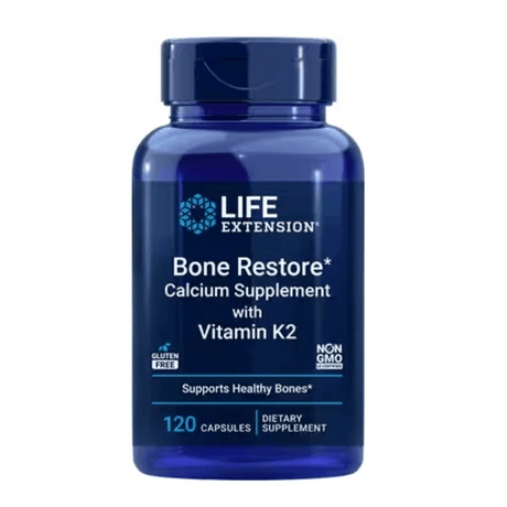 Life Extension Bone Restore with Vitamin K2 - 120 Capsules