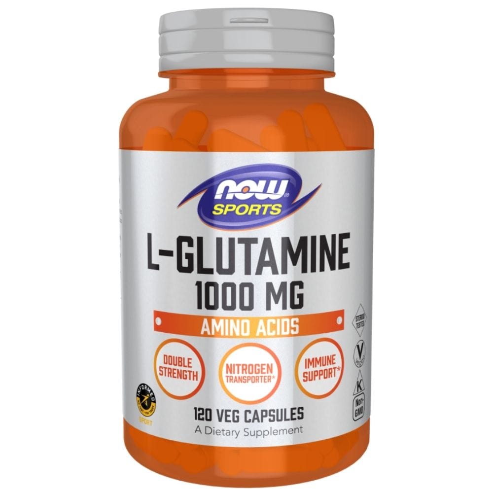 Now Foods L-Glutamine 1000 mg - 120 Veg Capsules