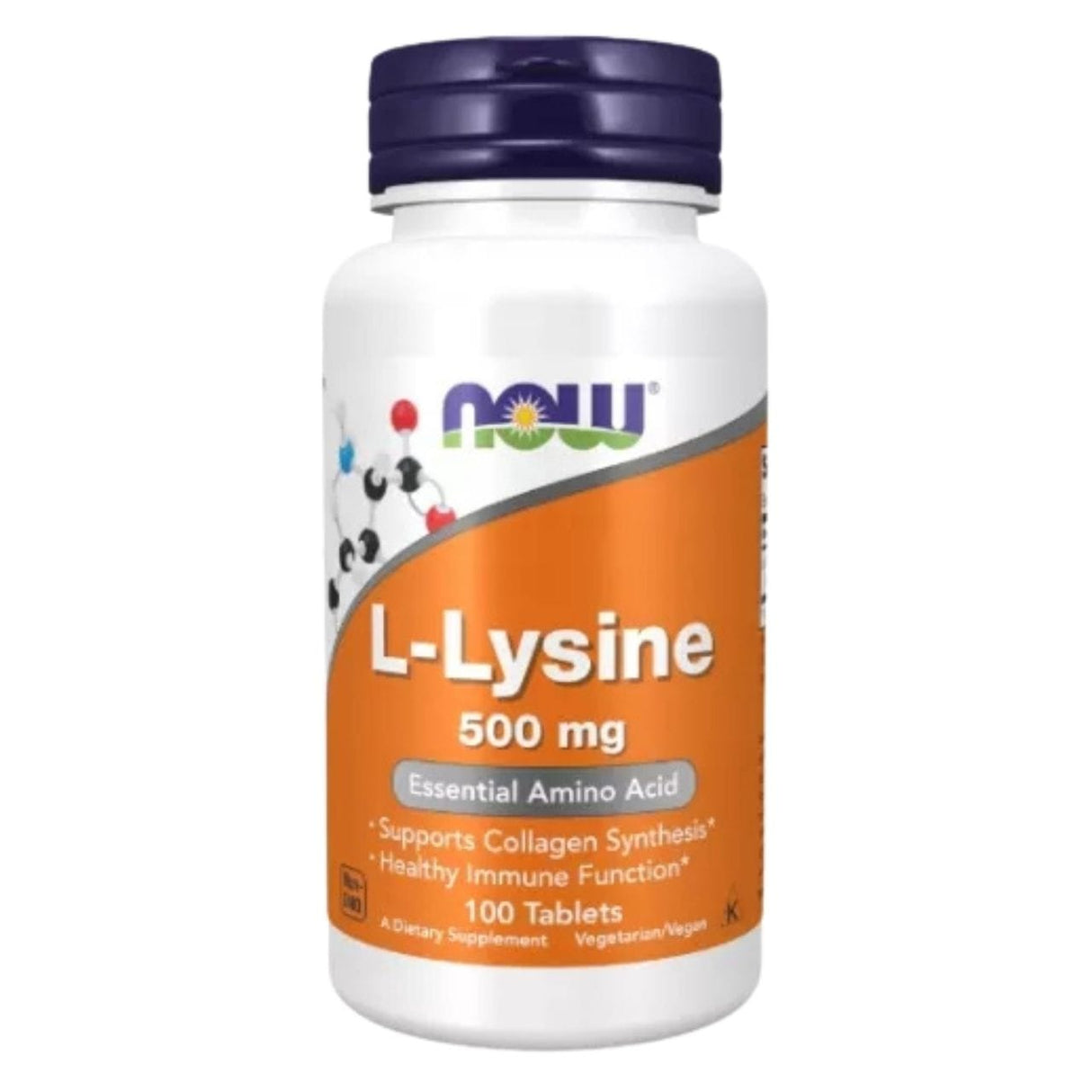 Now Foods L-Lysine 500 mg - 100 Tablets