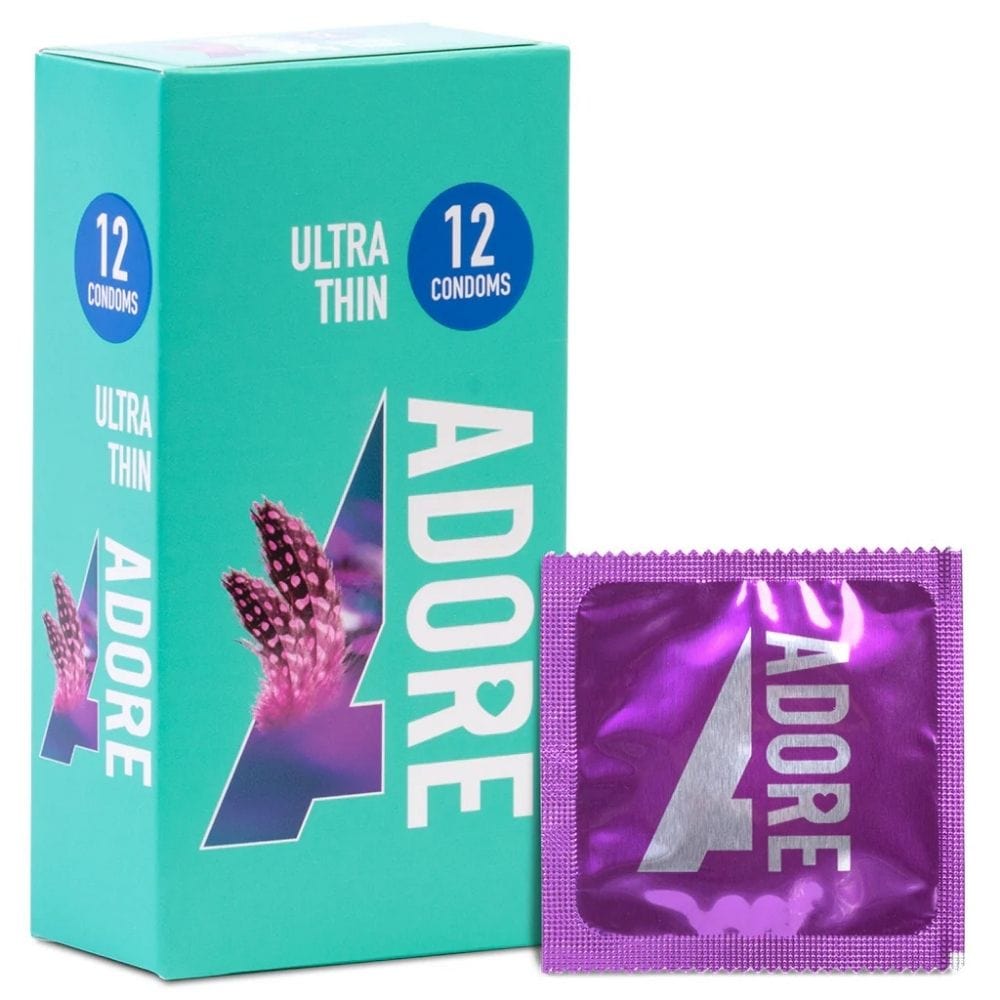 Pasante Adore Ultra Thin Condoms - 12 Pieces