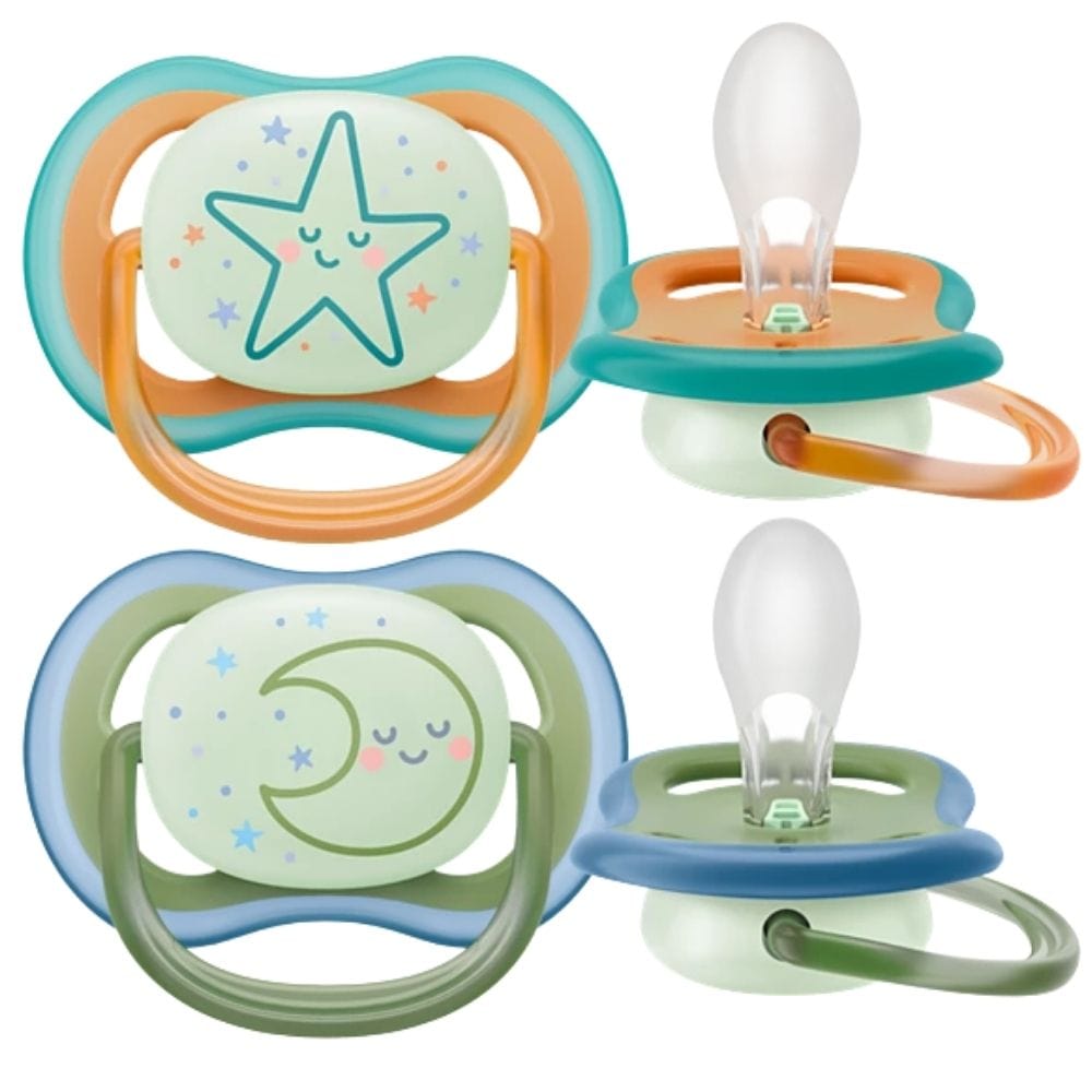 Philips Avent Ultra Air Nighttime Pacifier, 18 + Months - 2 Pieces
