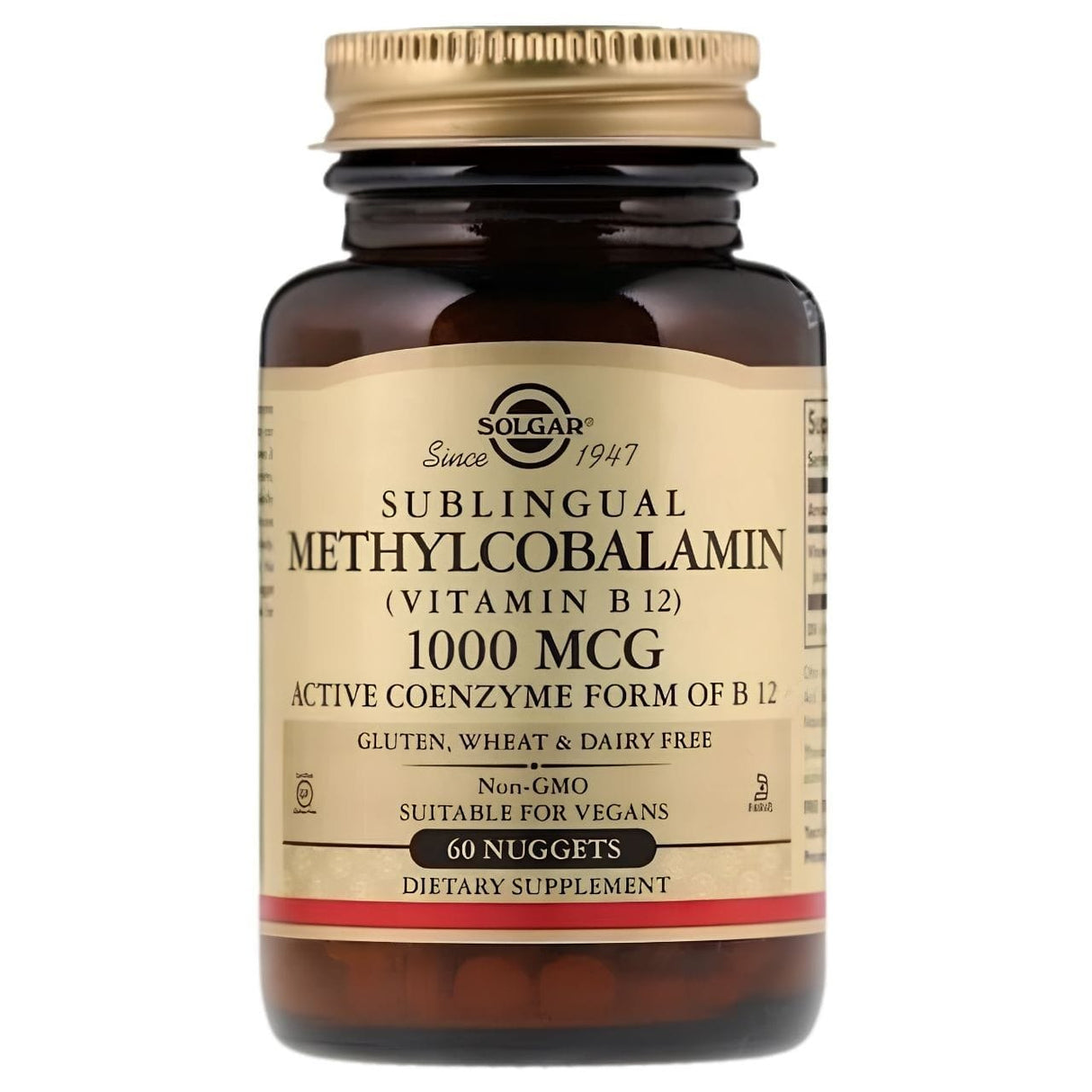Solgar Sublingual Methylcobalamin (Vitamin B12) 1000 mcg - 60 Nuggets