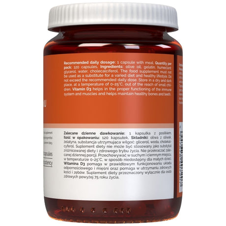 Vitaler's Vitamin D3 4000 IU - 120 Capsules