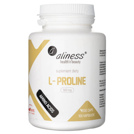 Aliness L-Proline 500 mg - 100 Capsules