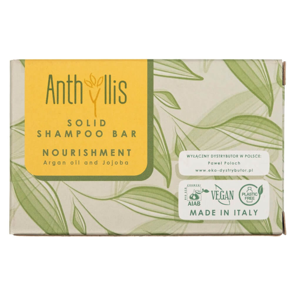 Anthyllis Nourishing Bar Shampoo, Argan and Jojoba Oil - 80 g