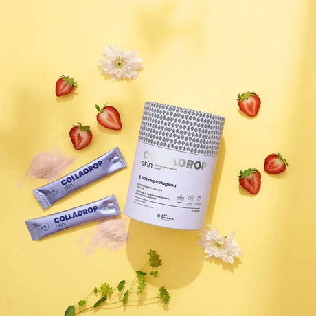 Aura Herbals Colladrop® Beauty HMG Collagen 5000 mg, Strawberry - 30 Sachets