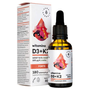 Aura Herbals Vitamin D3 4000 IU + K2mk7 FORTE, drops - 30 ml