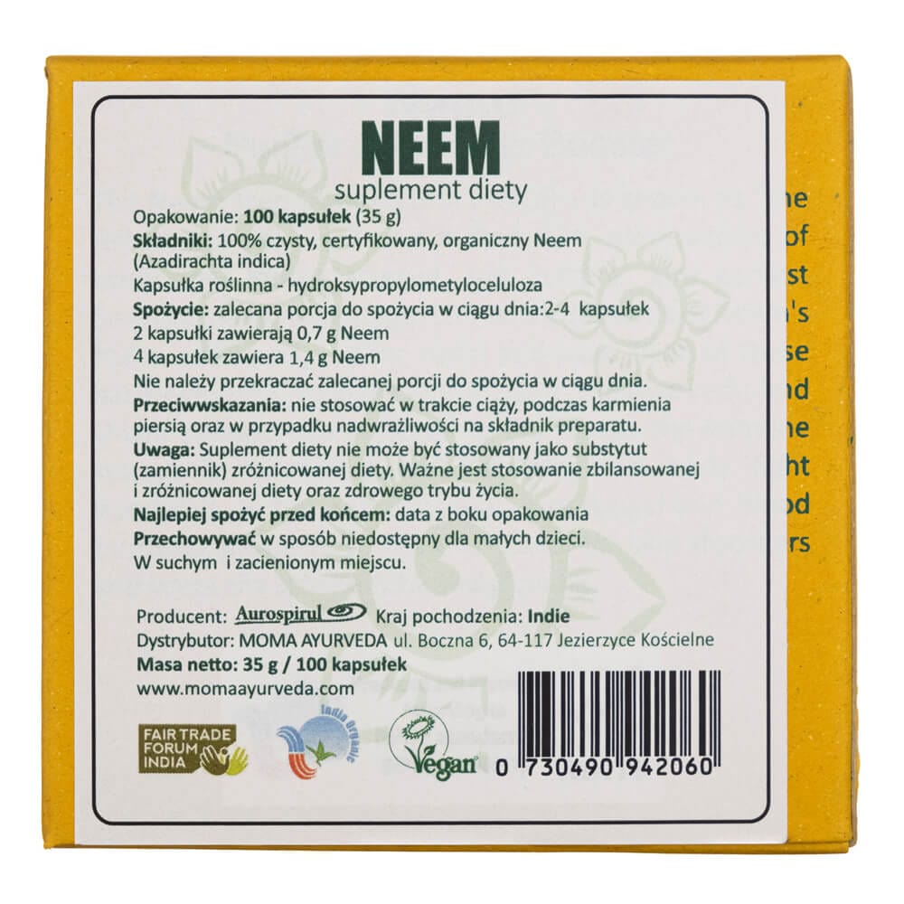 Aurospirul Neem - 100 Capsules