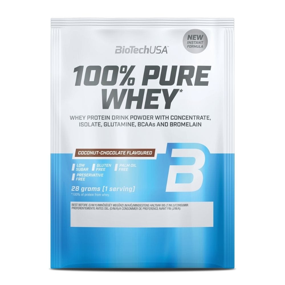 BioTech USA 100% Pure Whey, Chocolate-Coconut Flavoured - 28 g