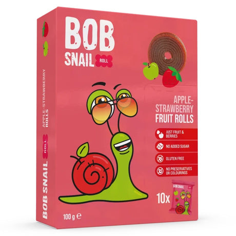 Bob Snail Rollsy Apple & Strawberry Snack with No Added Sugar - 100 g