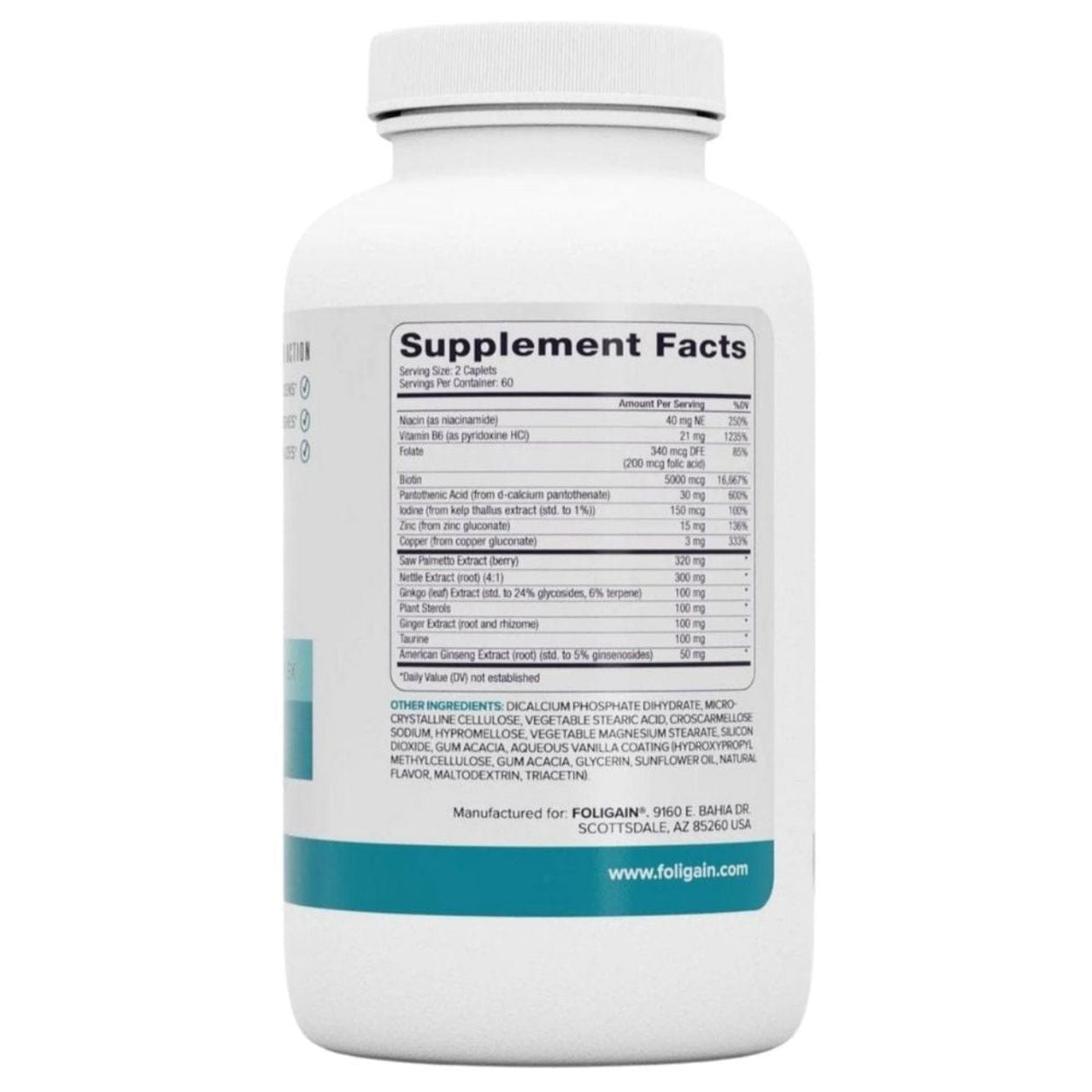 Foligain Hair Stimulating Supplement - 120 Tablets