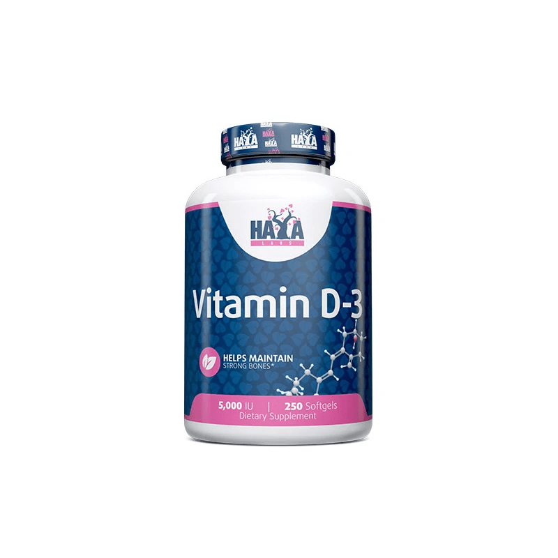 Haya Labs Vitamin D3 5000 IU - 250 Capsules