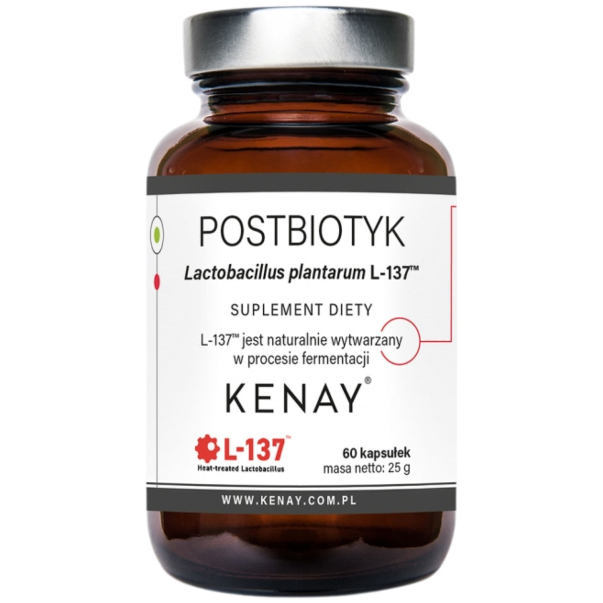 Kenay Postbiotic Lactobacillus Plantarum L-137™ - 60 Capsules