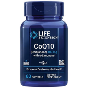 Life Extension CoQ10 100 mg with d-Limonene - 60 Capsules
