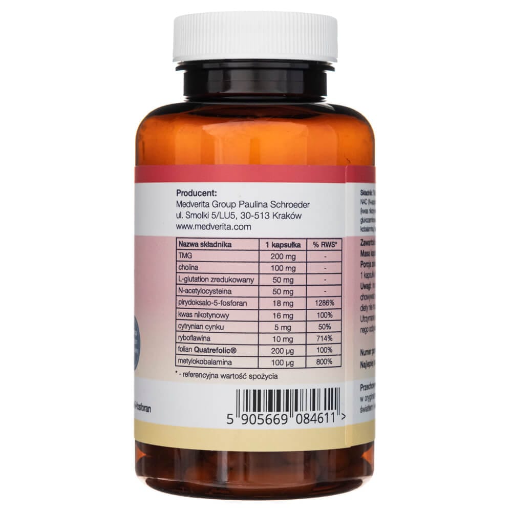 Medverita Homocysteine modulators  - 120 Capsules