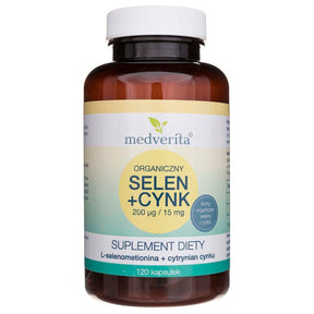 Medverita Selenium 200 mcg + Zinc 15 mg - 120 Capsules
