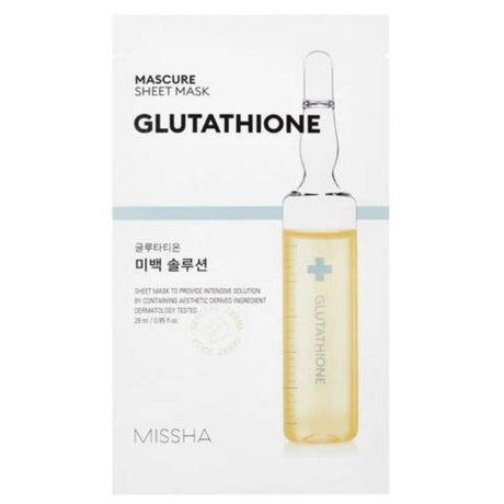 Missha Mascure Whitening Solution Sheet Mask Glutathione - 28 ml