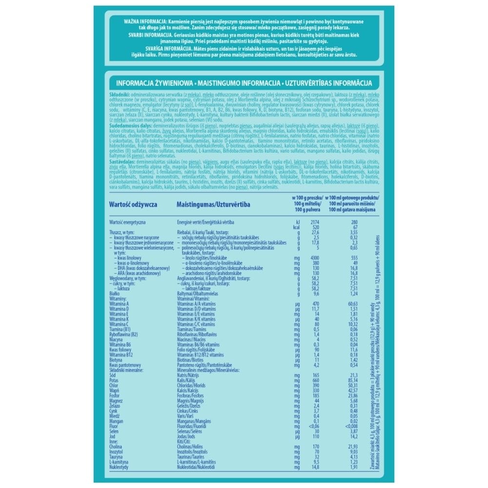 Nestle NAN OPTIpro 1, Infant Formula for Babies from Birth - 650 g