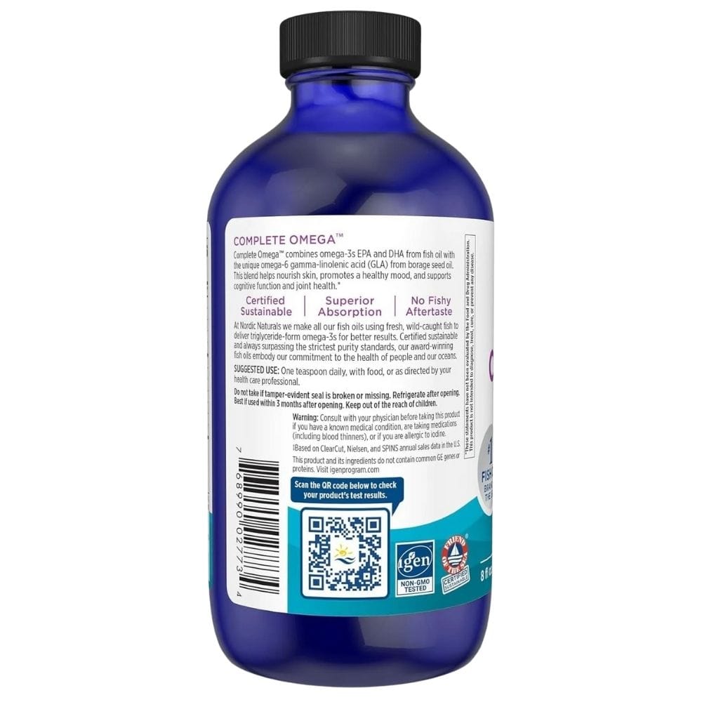 Nordic Naturals Complete Omega 3,6,9, Lemon - 237 ml