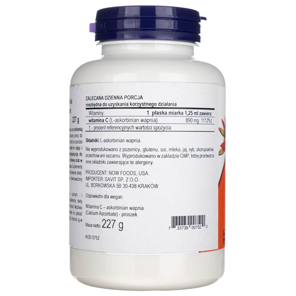 Now Foods Calcium Ascorbate Powder - 227 g