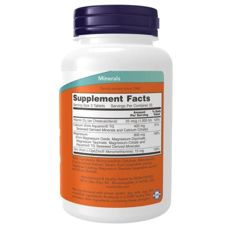 Now Foods Calcium & Magnesium - 100 Tablets