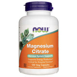 Now Foods Magnesium Citrate 400 mg - 120 Veg Capsules