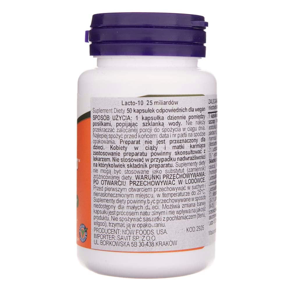 Now Foods Probiotic-10, 25 Billion - 50 Veg Capsules