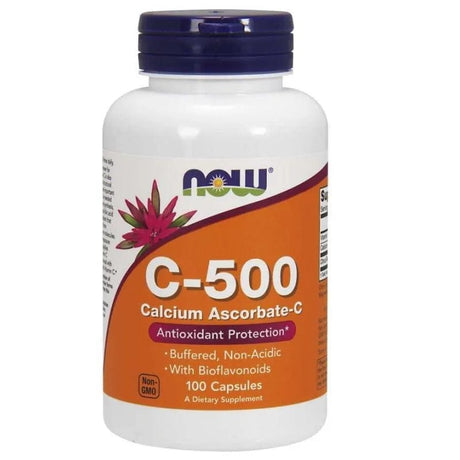 Now Foods Vitamin C-500 Calcium Ascorbate-C - 100 Capsules