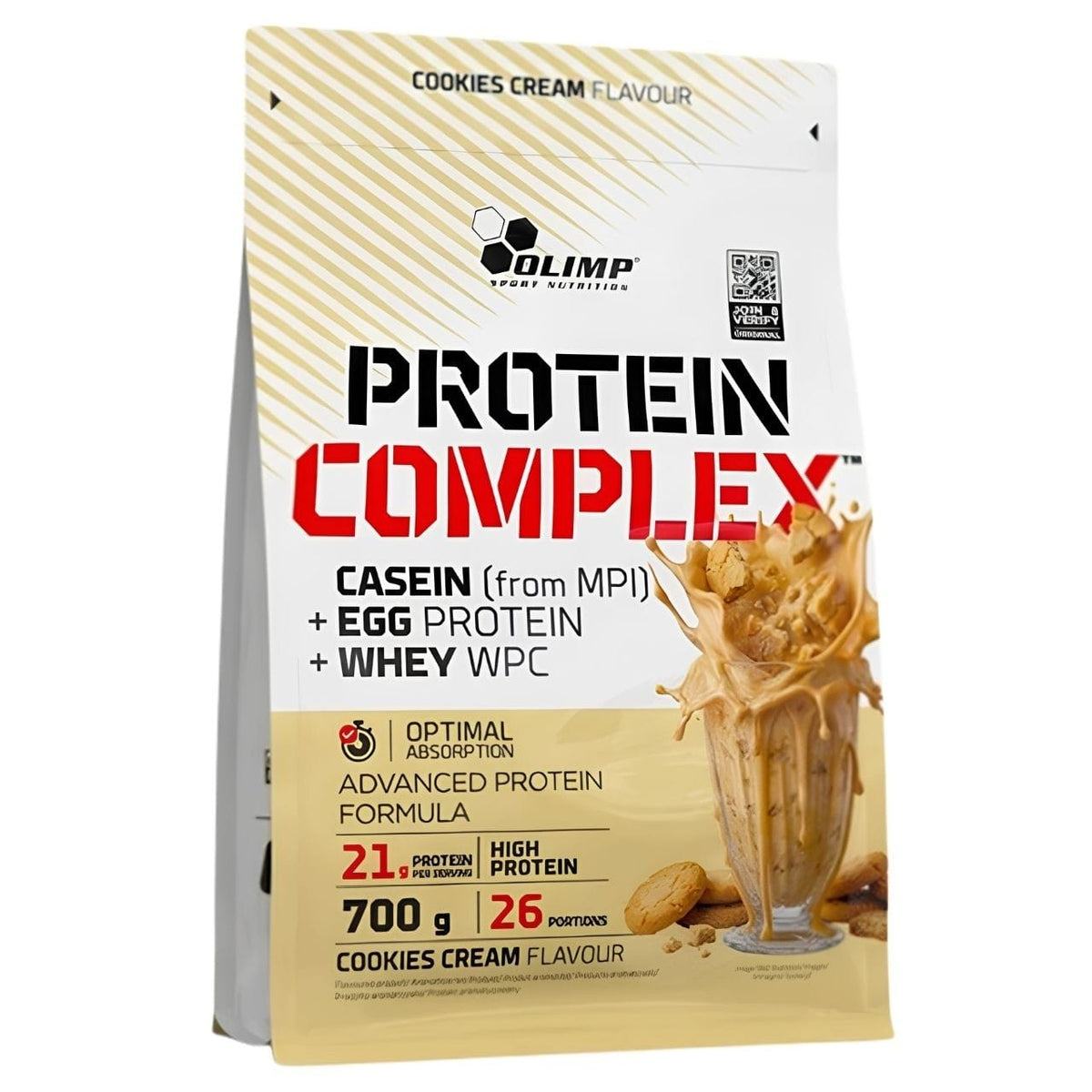 Olimp Labs Whey Protein Complex 100%, Cookies & Cream - 700 g