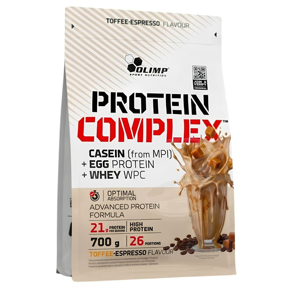 Olimp Labs Whey Protein Complex 100%, Toffee Espresso - 700 g