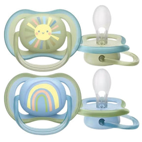 Philips Avent Ultra Air Pacifier, 0-6 Months, Boy - 2 Pieces