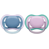 Philips Avent Ultra Air Pacifier, 6-18 Months, Girl - 2 Pieces