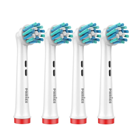 Puries Spiral Toothbrush Heads for Oral-B - 4 Pieces