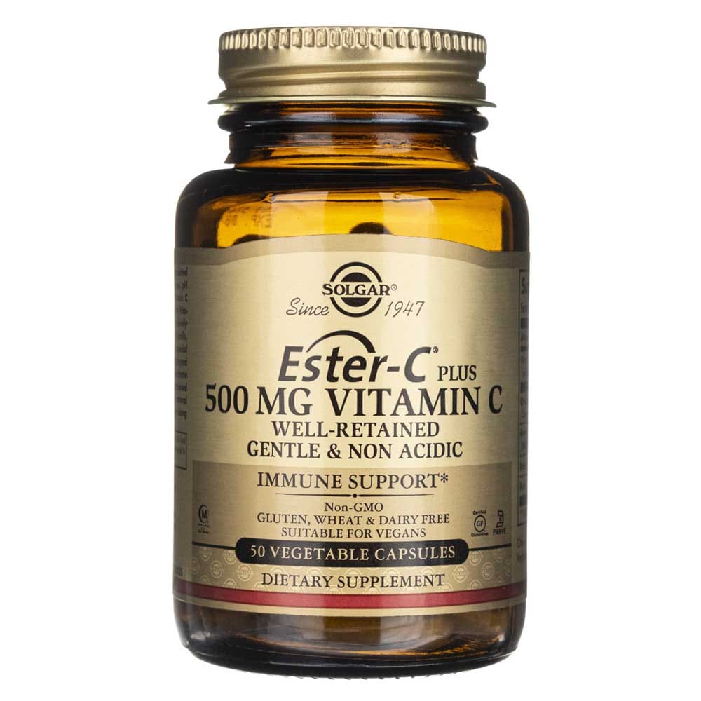 Solgar Ester-C plus Vitamin C 500 mg - 50 Veg Capsules