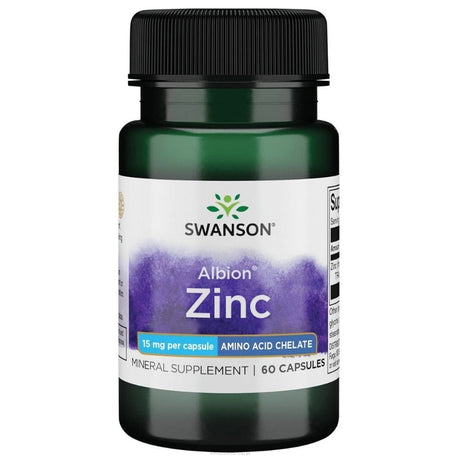 Swanson Albion Zinc 15 mg - 60 Capsules
