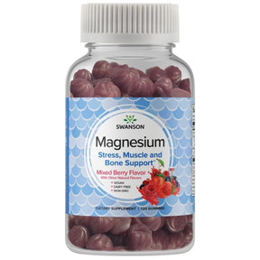 Swanson Magnesium Citrate, Forest Fruits – 120 Gummies