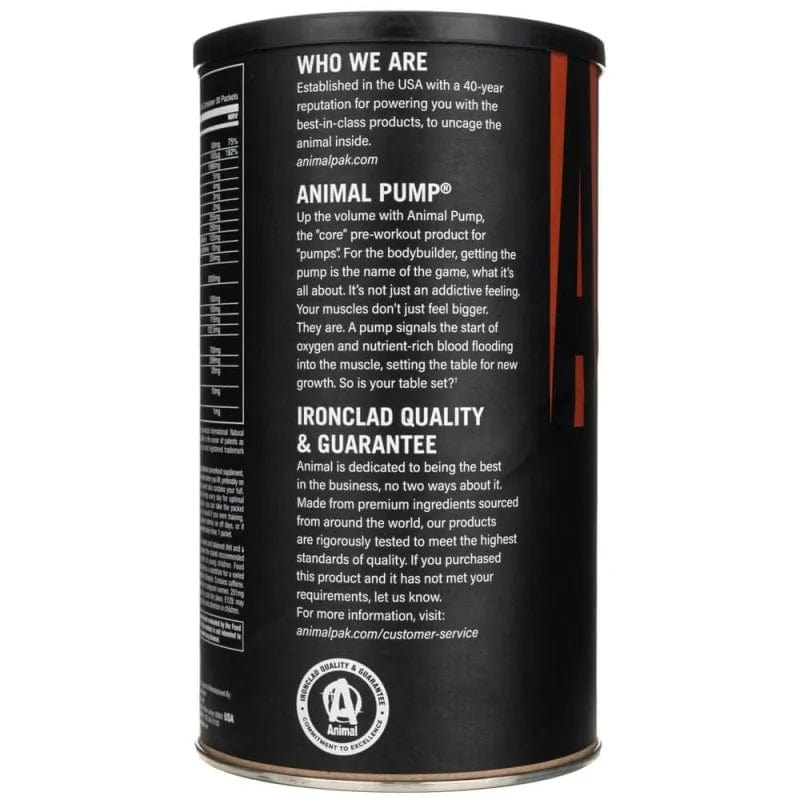 Universal Nutrition Animal Pump Preworkout Pack - 30 sachets