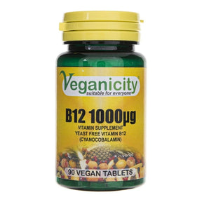 Veganicity Vitamin B-12 1000 mcg - 90 Tablets