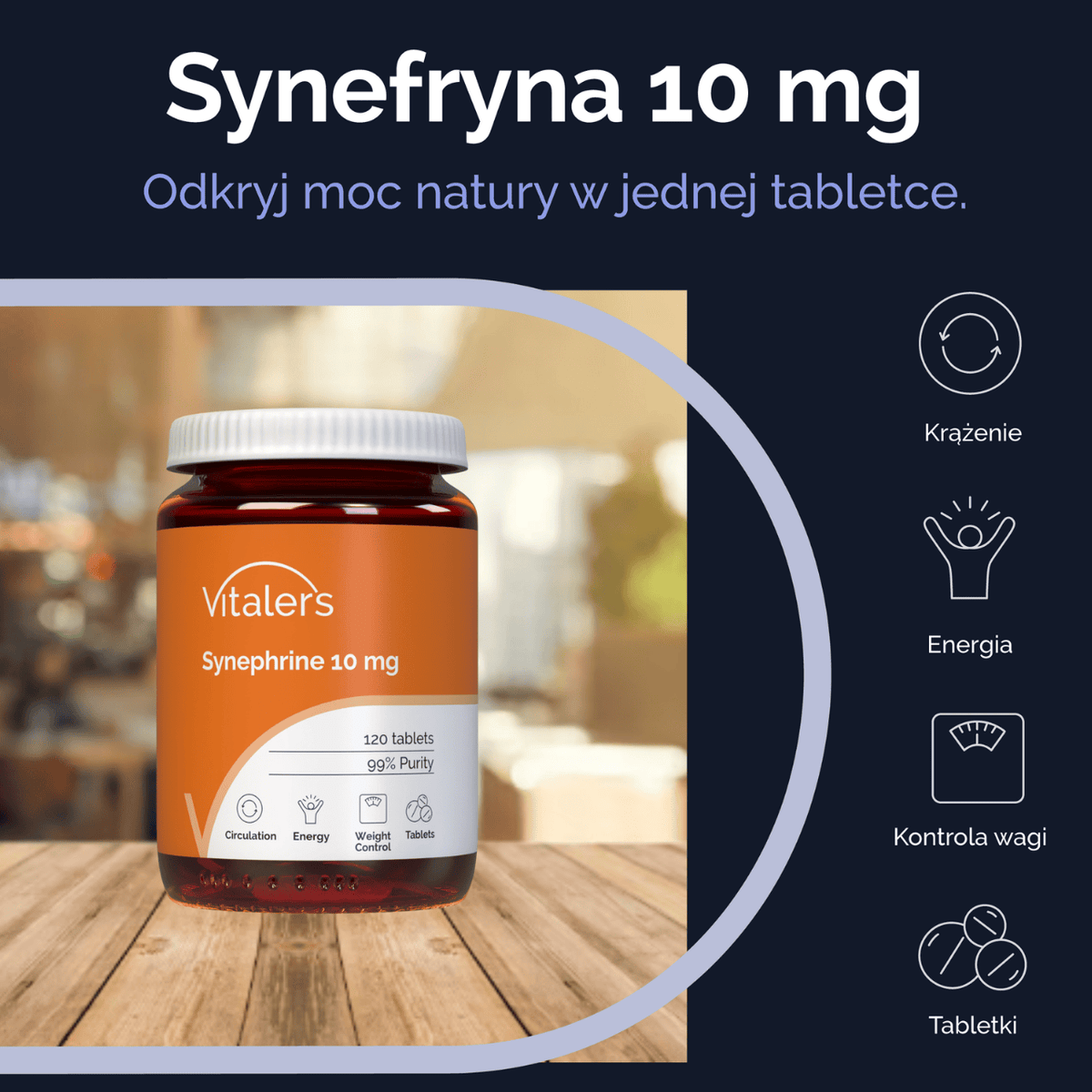 Vitaler's Synephrine 10 mg - 120 Tablets
