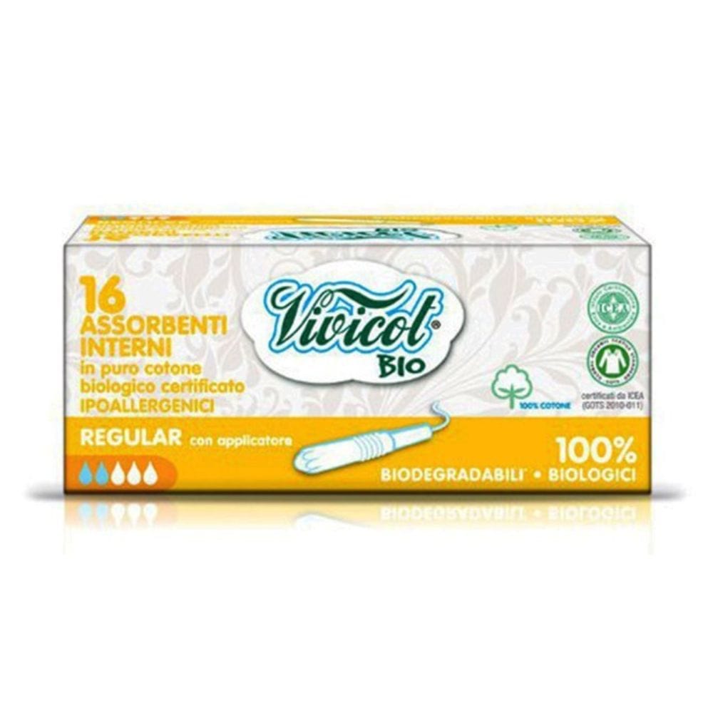 Vivicot Bio Tampons with Applicator - 16 Pieces