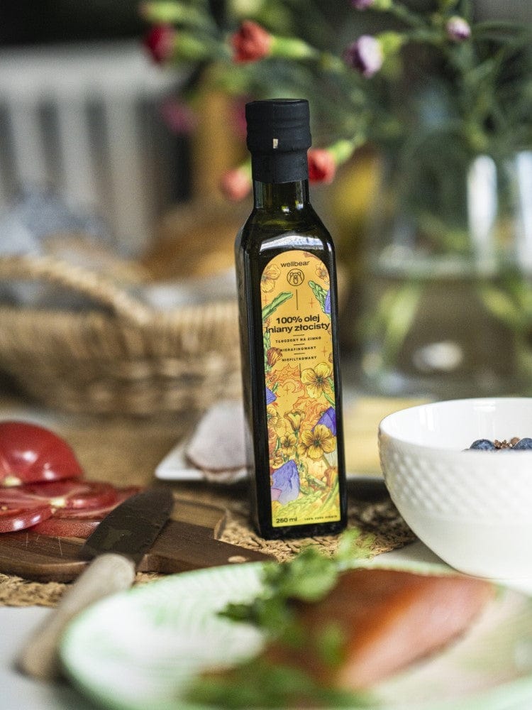 Wellbear Golden Flaxseed Oil Cold Pressed - 250 ml