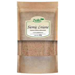 Ziółko Brown Flaxseed, Ground, Defatted - 200 g