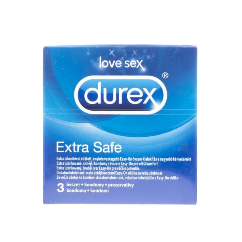 Durex Extra Safe Thicker Condoms - 3 pcs.