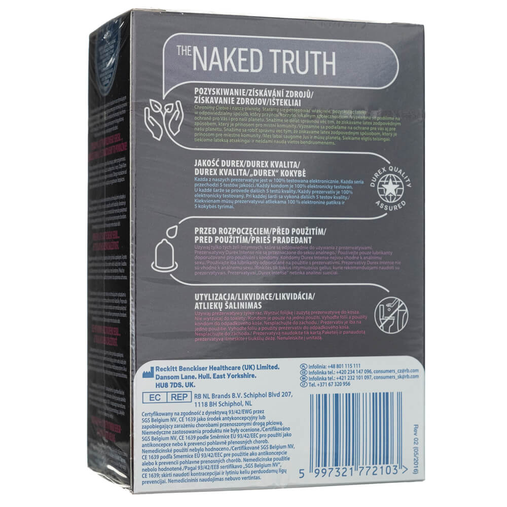 Durex Intense Orgasmic Condoms - 16 pieces